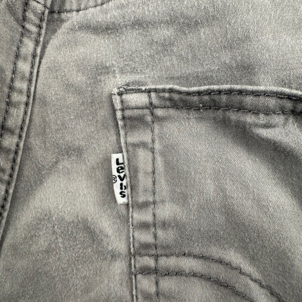 Levis 511 Slim Grey Pants Mens 28x28 Grey Wash Casual Denim Jeans 16REG - Picture 10 of 11
